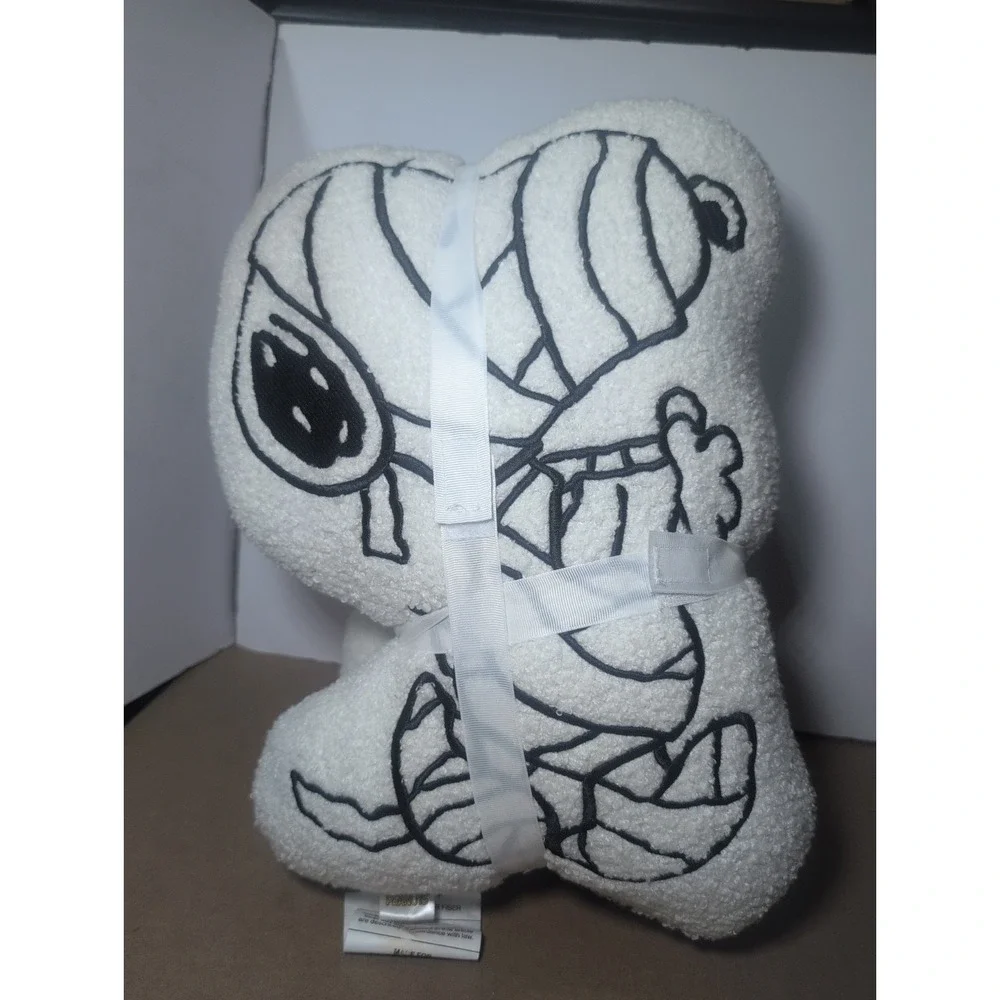 Peanuts Snoopy & Woodstock Halloween Mummy Pillow Set of Two New 2025